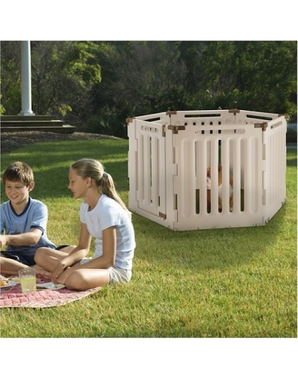 Convertible Indoor Outdoor 6 Panel Pet Playpen