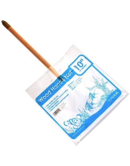 Rio Professional Wood Handle Aquarium Net White Mesh - 10" Net - 1 count