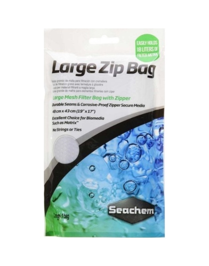 Seachem Large Mesh Zip Bag  - 1 count (19"L x 17"W)
