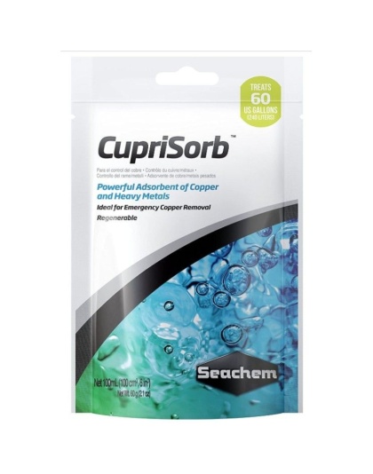 Seachem CupriSorb Powerful Adsorbent of Copper and Heavy Metals for Aquariums - 100 mL