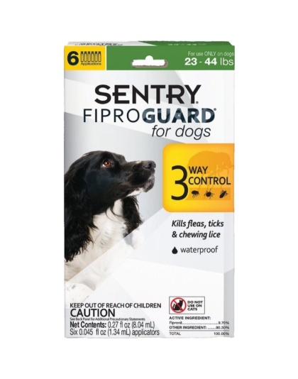 Sentry FiproGuard for Dogs - Dogs 23-44 lbs (6 Doses)