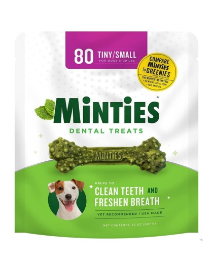 Sergeants Minties Dental Treats for Dogs Tiny Small - 80 count