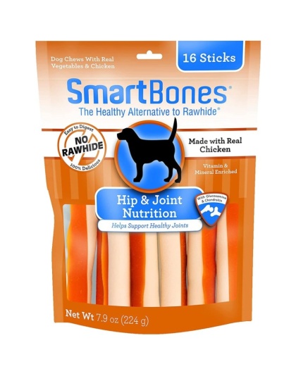 SmartBones Hip & Joint Care Treat Sticks for Dogs - Chicken - 16 Pack - (3.75" Sticks)
