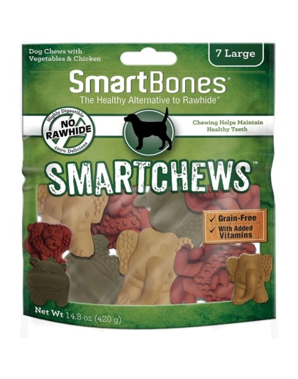 SmartBones Safari Smart Chews - Large - 7 Pack