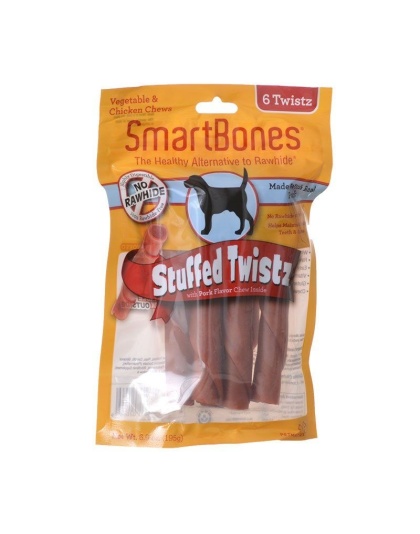 SmartBones Stuffed Twistz with Real Pork - 6 Pack - (6.9 oz)