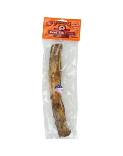 Smokehouse Beef Rib Bone Natural 12" Long Dog Treat - 1 count