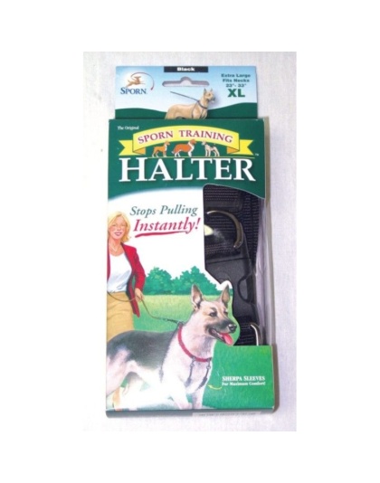 Sporn Original Training Halter for Dogs - Black - X-Large