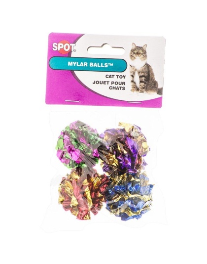 Spot Spotnips Mylar Balls Cat Toys - 4 Pack