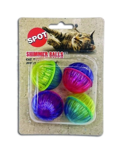 Spot Shimmer Balls Cat Toys - 4 Pack