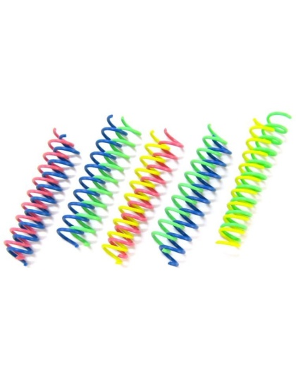 Spot Thin & Colorful Springs Cat Toy - 10 Pack