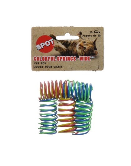 Spot Wide & Colorful Springs Cat Toy - 10 Pack