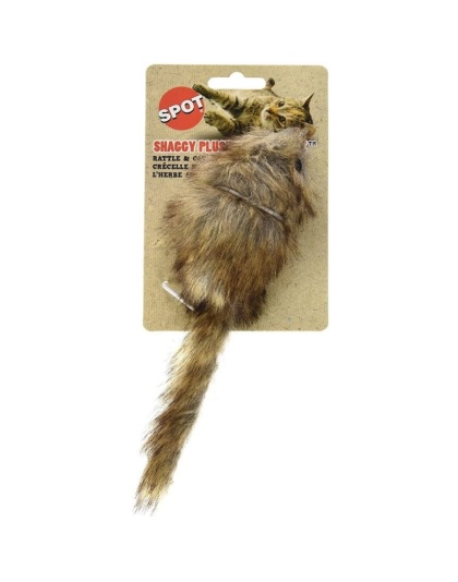 Spot Fur Mouse Cat Toy - Assorted - 4.5in. Long