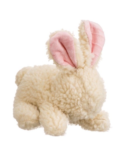 Spot Vermont Style Fleecy Rabbit Shaped Dog Toy - 9" Long