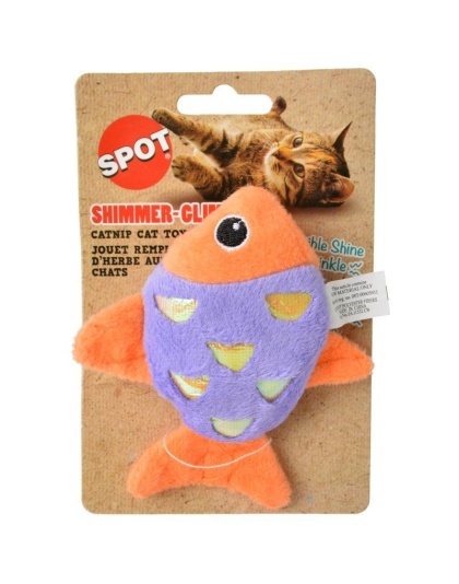 Spot Shimmer Glimmer Fish Catnip Toy - Assorted Colors - 1 Count