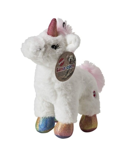 Spot Luna-Corn Plush Dog Toy Assorted Colors - 1 count