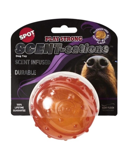 Spot Scent-Sation Peanut Butter Scented Ball - 3.25" - 1 count