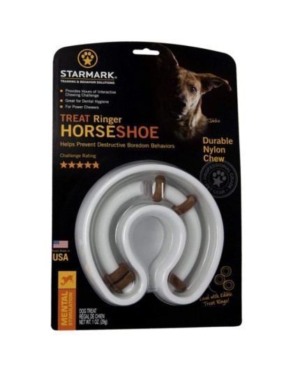 Starmark Horseshoe Ringer Treat Toy - 1 count