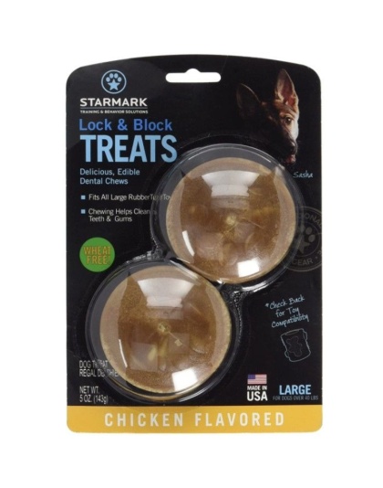 Starmark Lock and Block Treats Chicken Flavor Large - 1 count