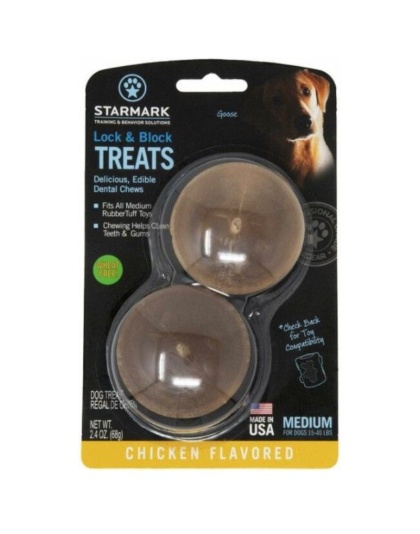Starmark Lock and Block Treats Chicken Flavor Medium - 1 count