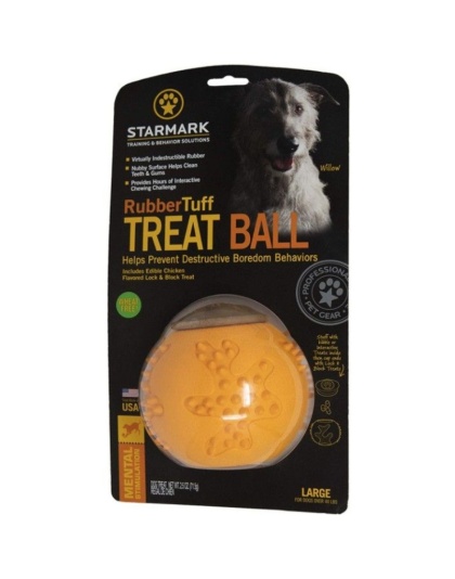 Starmark RubberTuff Treat Ball Large - 1 count