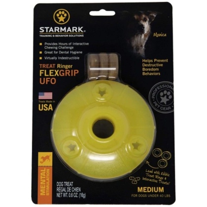 Starmark Flexgrip Ringer UFO Treat Toy Medium - 1 count