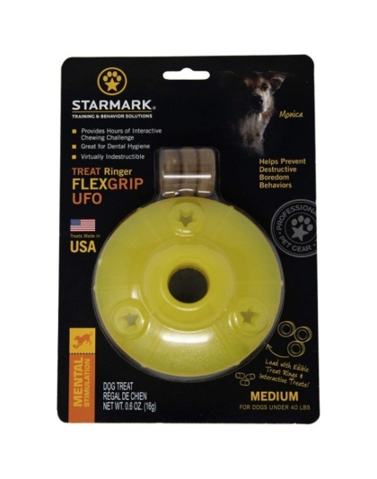 Starmark Flexgrip Ringer UFO Treat Toy Medium - 1 count