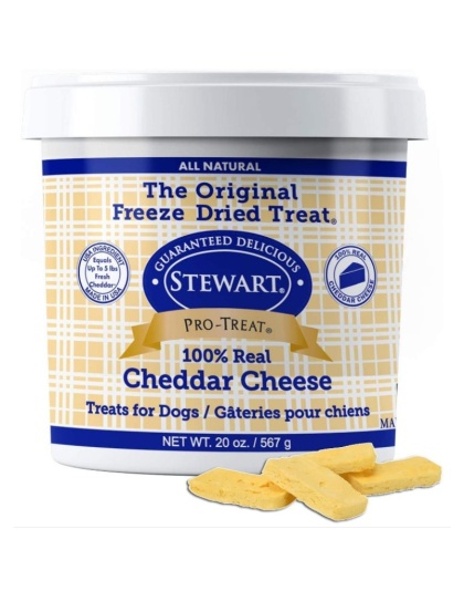 Stewart Freeze Dried Cheddar Cheese Dog Treats - 20 oz