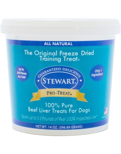 Stewart Pro-Treat 100% Pure Beef Liver for Dogs - 14 oz