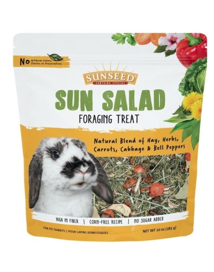 Sunseed Sun Salad Rabbit Foraging Treat - 10 oz