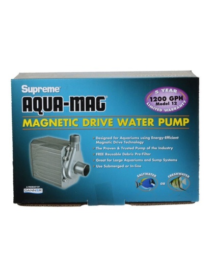 Supreme Aqua-Mag Magnetic Drive Water Pump - Aqua-Mag 12 Pump (1,200 GPH)
