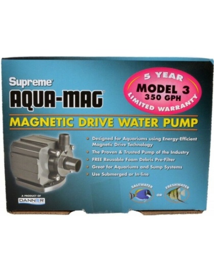 Supreme Aqua-Mag Magnetic Drive Water Pump - Aqua-Mag 3 Pump (350 GPH)