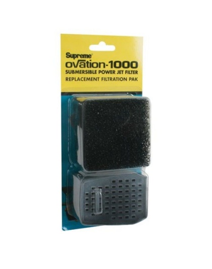 Supreme Ovation 1000 Replacement Filter Media Filter Sponge and Carbon Cartridge - 1 count