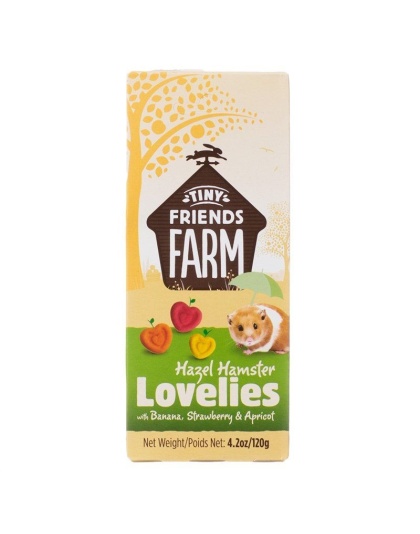 Tiny Friends Farm Hazel Hamster Lovelies with Banana, Strawberry & Apricot - 4.2 oz
