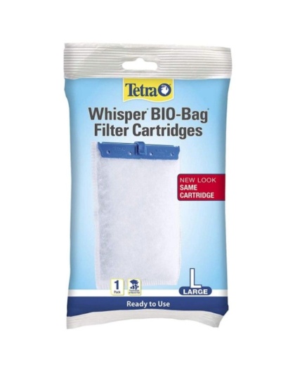 Tetra Bio-Bag Disposable Filter Cartridges - Large - For Whisper 20i, 40i, C, 20, 30, 40 & 60 Power Filters (1 Pack)