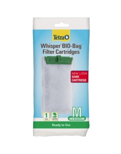 Tetra Bio-Bag Disposable Filter Cartridges - Medium - For Whisper 10, 10i, E, J & Micro Power Filters (1 Pack)