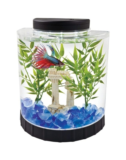 Tetra Half Moon Betta Kit with LED Lighting - 1 Gallon Aquarium Kit