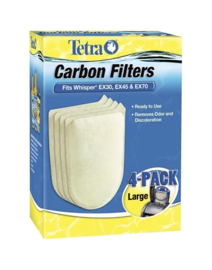 Tetra Whisper EX Carbon Filter Cartridge - Large (4 Pack)