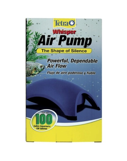 Tetra Whisper Aquarium Air Pumps - Whisper 100 - Up to 100 Gallons (2 Outlets)