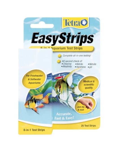 Tetra EasyStrips 6 in 1 Ammonia Aquarium Test Strips - 25 Pack