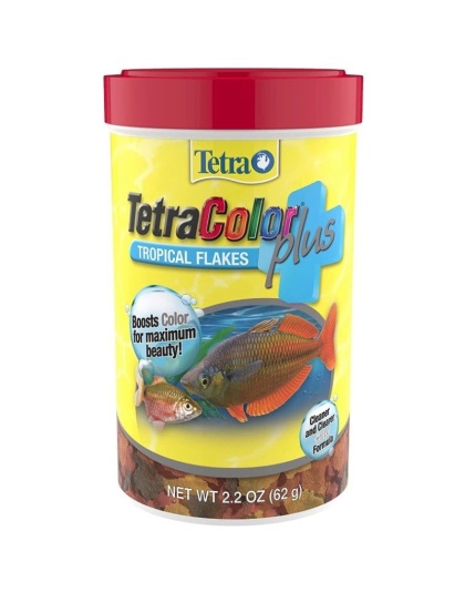 TetraColor Plus Tropical Flakes Fish Food - 2.2 oz