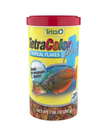 TetraColor Plus Tropical Flakes Fish Food - 7.06 oz