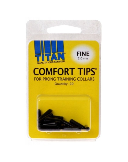 Titan Comfort Tips for Prong Training Collars - Fine (2.0 mm) - 20 Count