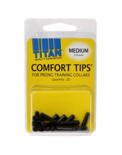 Titan Comfort Tips for Prong Training Collars - Medium (3.0 mm) - 20 Count