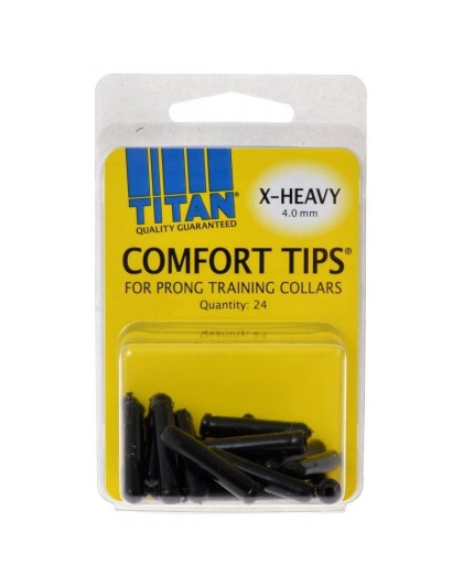 Titan Comfort Tips for Prong Training Collars - X-Heavy (4.0 mm) - 24 Count