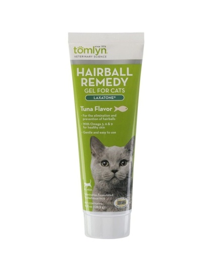 Tomlyn Laxatone Gel Hairball Remedy Tuna Flavor For Cats - 4.25 oz
