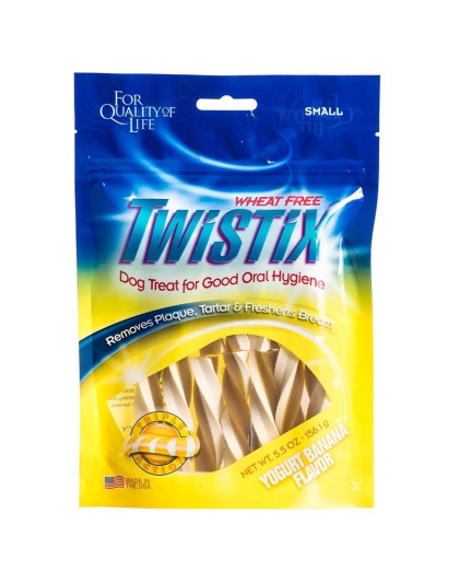 Twistix Wheat-Free Yogurt & Banana Dental Dog Treats - Small (5.5 oz)