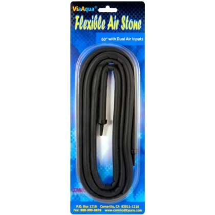 Via Aqua Flexible Dual Input Air Stone 59"  - 1 count