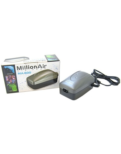 Via Aqua Million Air Pump - MA600 - 2 Air Outlet (100 Gallon Tank)