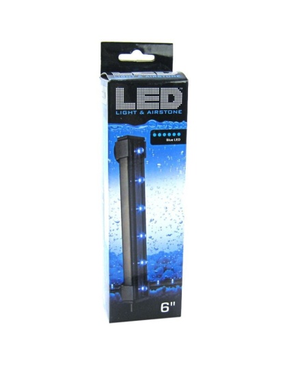 Via Aqua Blue LED Light & Airstone - 1.8 Watts - 6" Long