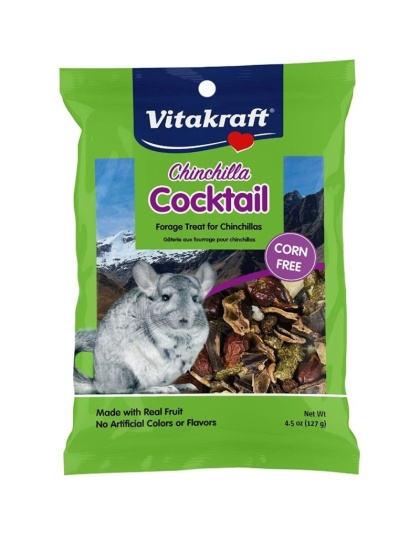 Vitakraft Chinchilla Cocktail Forage Treat Made With Real Fruit - 4.50 oz